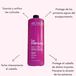 Be Fabulous daily shampoo Limpia profundamente el cabello al tiempo que lo acondiciona 1000ml