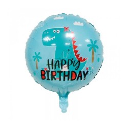 Globo Happy Birthday dinosaurio