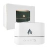Humidificador ovalado de ambiente con mini figura de flama fuego, temporizador y luces rgb / 153485