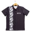 Camisa Martin hawaiana con botones talla “L” – Black