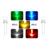 FOCO LED ESCOLAR 5MM COLOR AMARILLO OEM.