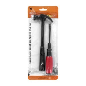Blíster con un martillo chico y 1 desarmador de punta plana / ming feng / tl40932