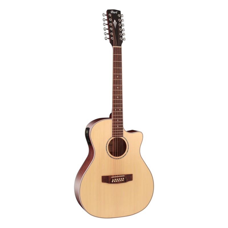 Docerola Electroacustica Natual Mate GAMEDX12OP Cort – Electroacustica 12 Cuerdas