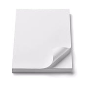 Hojas blancas de tamaño Memorandum de 100 hojas