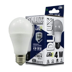 Foco ahorrador super led de luz fría dl lux 4w-127v / dl-4w