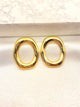 Arete Hoop Liso Acero