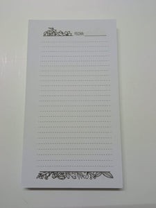 Interior para libretas de 1/4 o cuarto de Oficio "Raya decora"