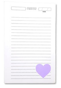 Trio de interior pocket Raya (Corazon color lila pastel)