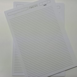Interior para Libretas de B5 (profesional) "Raya"