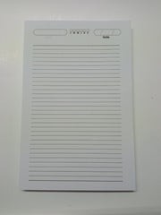 3x2 Interior para Libretas de media carta "Raya"