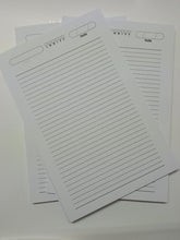 3x2 Interior para Libretas de media carta "Raya"