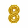 Globo número 8 de 40 pulgadas dorado