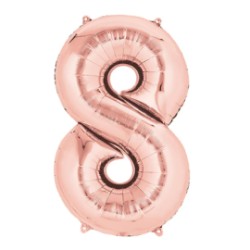 Globo número 8 de 40 pulgadas Rosa