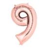 Globo número 9 de 40 pulgadas Rosa