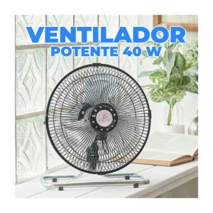 Par de ventiladores 2 en 1 redondos metálicos ele-gate de 10 pulgadas con 3 aspas / clr.65