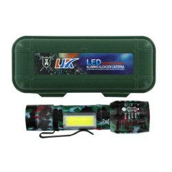 Linterna táctica camuflaje recargable mini con entrada v8 cd-808-174