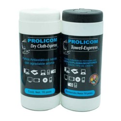 Pack de 2 botes de toallas 70 pzas prolicom -367172 -367318