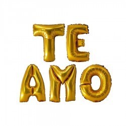 Globo letrero te amo