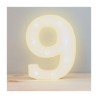 Lámpara decorativa 3D ele-gate en forma de número nueve con luz led cálida / led.54.9