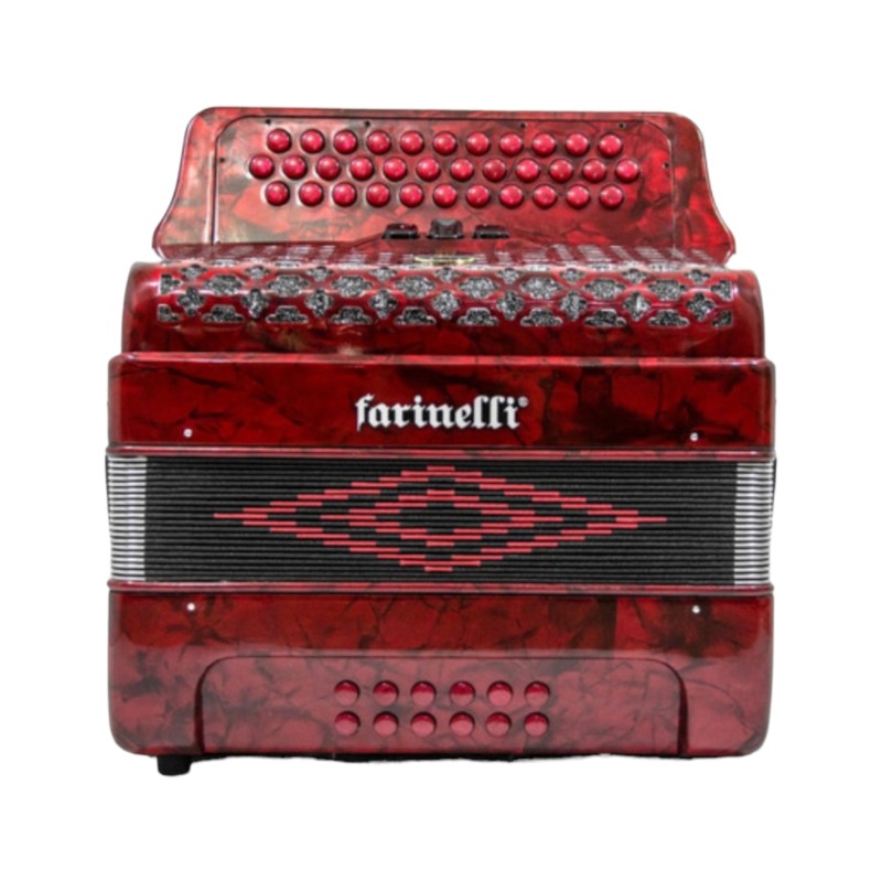 Acordeón Farinelli 3412 de 3 Registros en Tono de Fa | Calidad y Sonido Profesional