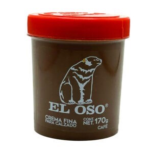 Bote de crema fina para calzado el oso en color café, 170g / 8071a