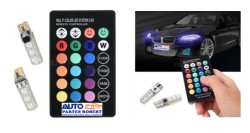 FOCO LED 158 RGB MULTICOLOR CON CONTROL OEM. T10 RGB