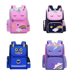 Mochila grande con diseño de unicornio o murciélago, variedad de colores / bag301 / lu3574