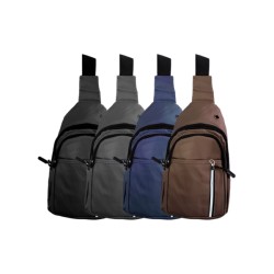 Mochila pequeña tipo mariconera con 3 compartimentos, variedad de colores / jly002