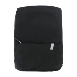 Mochila pequeña de 2 compartimientos sin diseño y detalle reflejante, variedad de colores / bag86
