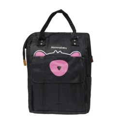 Mochila pañalera multifuncional de 2 compartimientos con estampado de animales, variedad de colores y diseños / mommybaby / zqf-