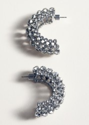 Pendientes semiaro cristales