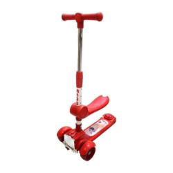 Scooter infantil metálico en forma de camión con asiento, sonido y diseño de astronauta / happy birthday to you / sm913