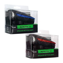 Lámpara led recargable y sónido tipo claxon para bicicleta, variedad de colores / 7588 / hl-sen9608 / 11529 / HJ-7588