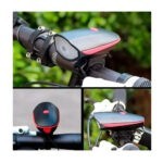 Lámpara led recargable y sónido tipo claxon para bicicleta, variedad de colores / 7588 / hl-sen9608 / 11529 / HJ-7588