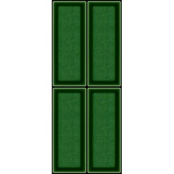 PISO CERÁMICO AZULEJO ZULEIQ DECO VERDE 20X50 CM