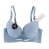 Brasier liso copa b con efecto push up con dije de pedreria y tirantes ajustables + calzón, variedad de tallas y colores / su be
