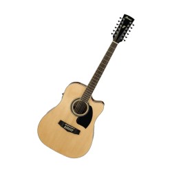 Guitarra acústica Ibanez PF1512ECE para diestros Color Natural