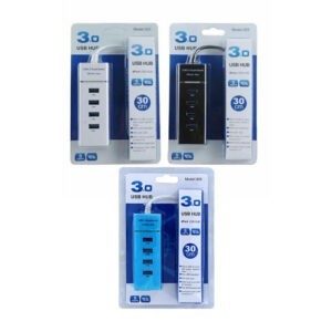 Hub led 3.0 con 4 puertos usb 5gbps, 30cm / 11381 / 11621