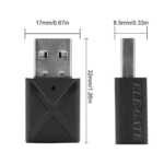 Transmisor receptor inalámbrico usb bluetooth ele-gate con cable auxiliar 3.5mm para audio / bt.09