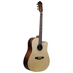 Guitarra Electroacustica tipo Texana, La Sevillana TX100CEQSS