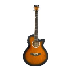 Washburn WA45CEPAK Guitarra Electroacústica con Funda, Thali y Plumillas