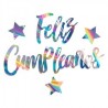 Letrero metálico feliz cumpleaños