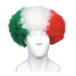 Peluca afro tricolor