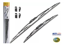 PLUMAS HELLA 14 -21 METALICAS JUEGO 2 PIEZAS NISSAN MARCHA VERSA 2010-2018 OEM.
