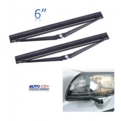 PLUMAS LIMPIA FAROS VOLVO S80 S90 V90 V960 V340 V360 V740 METALICAS 6 PULGADAS OEM. 274431 JUEGO 2 PZ