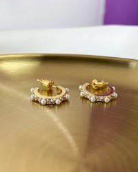 Aretes perlas zirconia 169