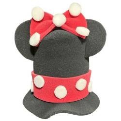 Sombrero de hule espuma Minnie Mouse