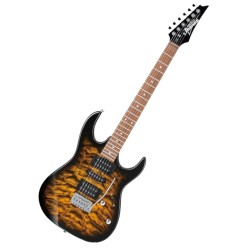 Ibanez GRX70QA-SB Guitarra Eléctrica Ambar Transparente Serie GIO RG
