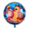 Globo azul Masha y el oso