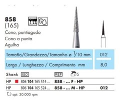 Fresa de Diamante NTI Cono Agudo HP